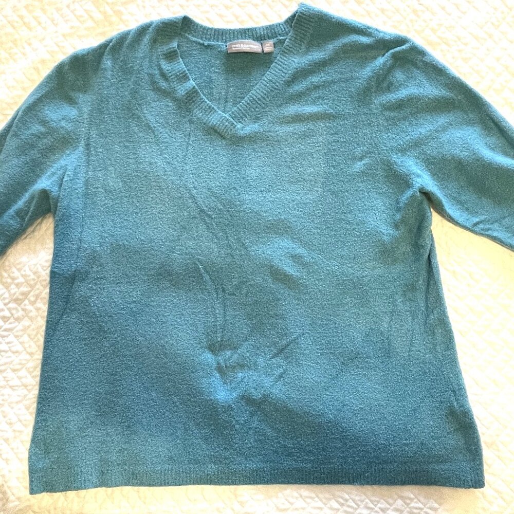 Croft & Barrow Aqua Pullover Sweater Size 2X